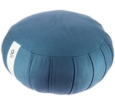 Tierra Zen ME003F Kapok Coussin de Méditation Rond Coton Bleu Roi 24 x 21 cm