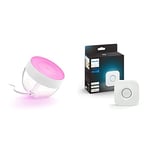 Philips Lighting Hue White and Color Ambiance Iris Blanc + Pont de Connexion - Fonctionne avec Alexa - Compatible avec Apple Homekit