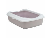 Trixie Classic Cat Litter Tray, W/Rim, 37×15×48Cm, Lightlilac/White