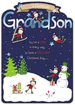 Paper House Grandson Christmas Card (PH-XRIJ0077) - Cartoon - You're A Star - Navy Bold Cartoon - From The Range