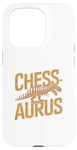 Coque pour iPhone 15 Pro Chessaurus Jeu d'échecs amusant Dinosaure T-Rex Joueur d'échecs