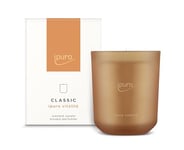 ipuro Bougie parfumée décorative classique - VITALITÉ - Bougie parfumée en verre avec romarin et gingembre, bois de cèdre et patchouli - Bougie parfumée longue durée - Rouge - 270 g