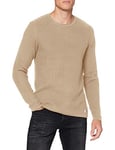 JACK & JONES Men's JPRBLUCARLOS Knit Crew Neck NOOS Sweater, Oatmeal, XL