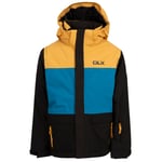 Trespass Childrens Unisex Childrens/Kids Garcia DLX Ski Jacket (Black/Yellow/Blue) - Size 7-8Y