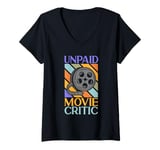 Womens Film Director Cinema Filmmaker Unpaid Movie Critic V-Neck T-Shirt