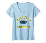 Womens Fighting Lurches Retro Fan Gear V-Neck T-Shirt