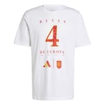 Spania Euro 2024 Vinner T-skjorte Reyes De Europa - Hvit - adidas, størrelse X-Large