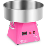 Royal Catering - Machine a Barbe a Papa Rose Festivites 1 Unite / 30 s Sucre 52 Cm Inox