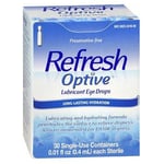 Refresh Optive Lubricant Eye Drops Single-Use Containers Count of 30 By Refresh