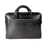 Exactive Leather Laptop Double Bag Black