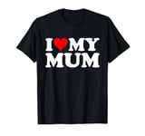 Red Heart I Love My Mum T-Shirt