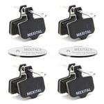 MEXITAL 4 Paires Plaquettes de Frein Vélo à Disque pour SRAM avid Elixir E1 E3 E5 E7 E9 CR ER DB1 DB3 DB5 XO XX MXT05-4