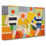 The Runners By Robert Delaunay Canvas Print for Living Room Bedroom Home Office Décor, Wall Art Picture Ready to Hang, 30 x 20 Inch (76 x 50 cm)