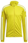 adidas Mens Tracksuit Jacket Squadra 21 Training Track Top, Team Yellow/White, GP6465, Size St