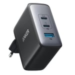 ANKER Nano 100W Vegglader 2X USB-C PD , 1X USB-A , Total kapasitet 100W