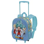 Karactermania Dragon Ball Three-Sac à dos 3D à Roulettes Petit, Bleu