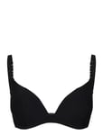 Emblem Bikini Push-Up Bra Black Chantelle Beach