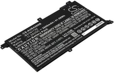 Kompatibelt med Asus S430UA, 11.55V, 3600 mAh