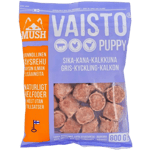 Mush Vaisto Puppy Ljuslila Gris-Kalkon-Kyckling Purple 800 g - Köttbullar