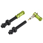 Granite Juicy Nipple Tubeless Valves - Green / 48mm Valve