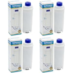 4 Pack DLSC002 Filtre à eau Compatible Delonghi Magnifica, Dinamica, Autentica, Primadonna et toutes les Séries ecam, esam, etam, bco, ec Machines