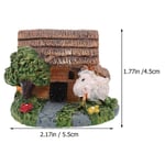 4 kpl Animal Resin House