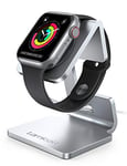 Lamicall Stand for Apple Watch - Desk iWatch Stand Holder Charging Dock Station Designed for Apple Watch Series 9, 8, SE, Ultra2, Ultra, 7/6/5/4/3/2/1, iWatch 49mm/ 44mm / 42mm / 40mm / 38mm - Sliver