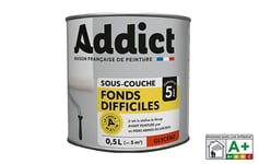 Peinture blanc sous couche universelle glycéro murs plafonds 0.5L ADDICT