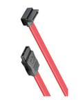 68177 Sata Kabel Vinklad 0.5m - Röd