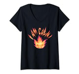 Womens Disney and Pixar’s Elemental Ember Lumen I Am Calm! V-Neck T-Shirt