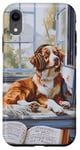 Coque pour iPhone XR Nova Scotia Retriever Toller Peinture chien amateur de musique