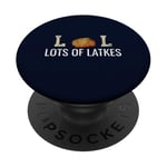 LOL Lots of Latkes Hanukkah Foodie Humor Pun Joke PopSockets Adhesive PopGrip