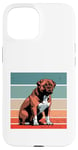 Coque pour iPhone 15 Bordeaux Mastiff chien fidèle fort vigilantanimal chiens