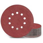 Disques de Ponçage 225 mm 25 Pièces Grain P120 10 Trous Disques Abrasifs 225 mm Ronds Papier Abrasif for Ponceuse pour Cloisons Sèches Ponceuse Girafe