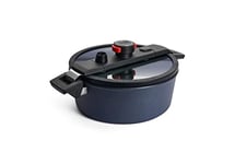 Woll Active Lite Casserole avec couvercle ActiveLite Ø 28 cm, hauteur 10,5 cm, 5,5 l, avec 2 poignées latérales – Convient pour vitrocéramique, gaz, électrique, halogène – Non compatible induction,