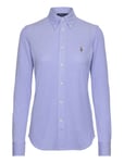 Polo Ralph Lauren Knit Cotton Oxford Shirt Blå