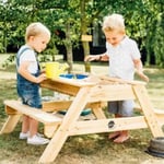 Plum Surfside Wooden Sand and Water Picnic Table, Natural Wood