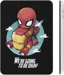 Iron Man Spiderman Ipad Case 2020 Matériau Tpu Antichoc Réglage Automatique De L'angle De Veille/Réveil Mignon Transparent Housse De Protection 10.2in