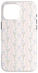 iPhone 16 Pro Max Cute Light Blue Bows Floral Flower Soft Pink Girl Coquette Case