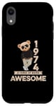 Coque pour iPhone XR 51e anniversaire homme femme 1974 original Awesome ours en peluche