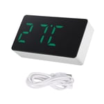 Desk Alarm Clock Digital  LED Temperature USB Bedside Table Travel Clocks1137