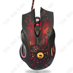 TD? Souris Gaming USB 6 Boutons LED Optique Professionnel Pro ?quipement Gamer PC Portable Luminosit? RGB Personnalisable et R?glabl