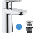 Set Mitigeur pour lavabo taille s + Bonde clic clac pour lavabo avec trop-plein (MitigeurS1-CLICCLAC) - Grohe