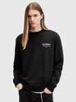 AllSaints Sanctum Cotton Sweatshirt, Black Black