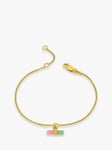 Rachel Jackson London Watermelon Mini T-Bar Bracelet, Gold