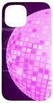 Coque pour iPhone 15 Disco Ball 70s 80s Retro Pink Disco Ball