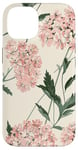 Coque pour iPhone 14 Rose pastel Fleurs sauvages Fleurs sauvages Vintage Botanique