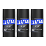 3-Pack Zlatan Ibrahimovic Sport Pro Deodorant Stick 75ml, 75ml