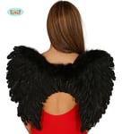 Halloween Fancy Dress Dark Angel Feather Wings Black Demon Wings fg