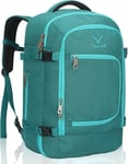 Sac a Dos Voyage Bagage Cabine 40L Valise Cabine pour Ordinateur Portable 15.6 Pouces 51x34x25cm Cyan